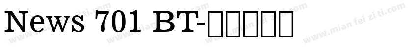 News 701 BT字体转换